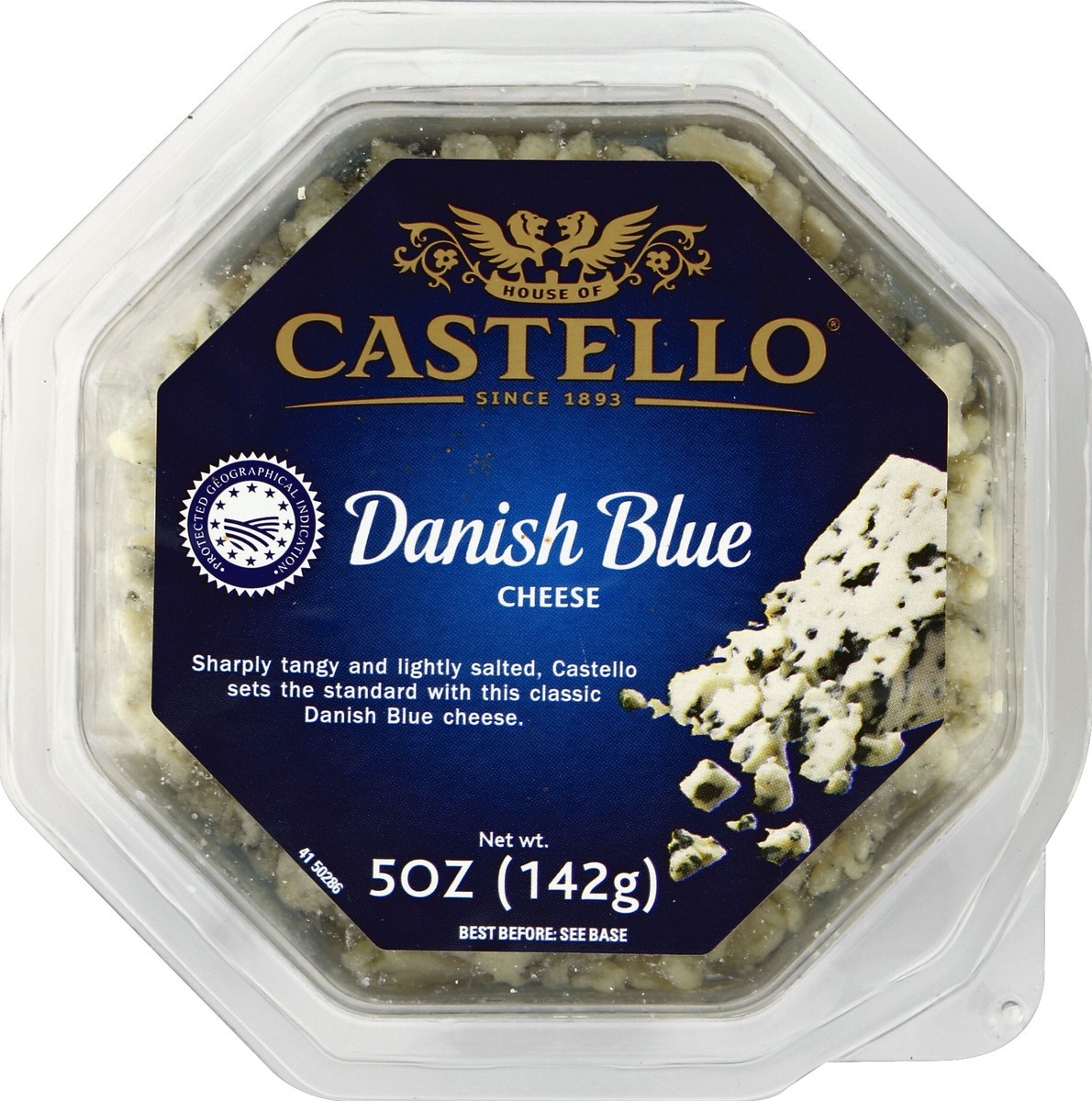 slide 2 of 3, Rosenborg Danish Blue Cheese Crumbled, 5 oz