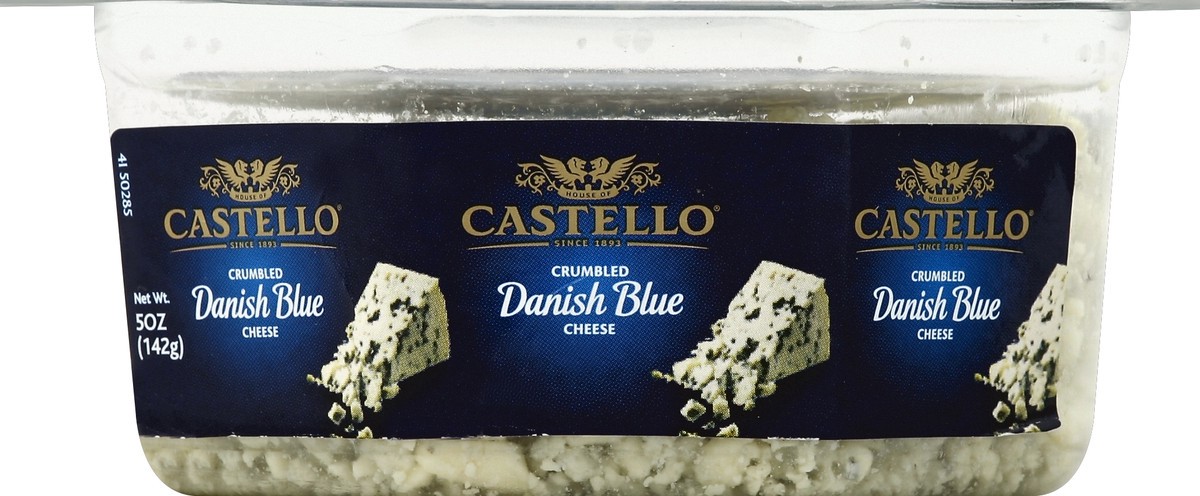 slide 3 of 3, Rosenborg Danish Blue Cheese Crumbled, 5 oz