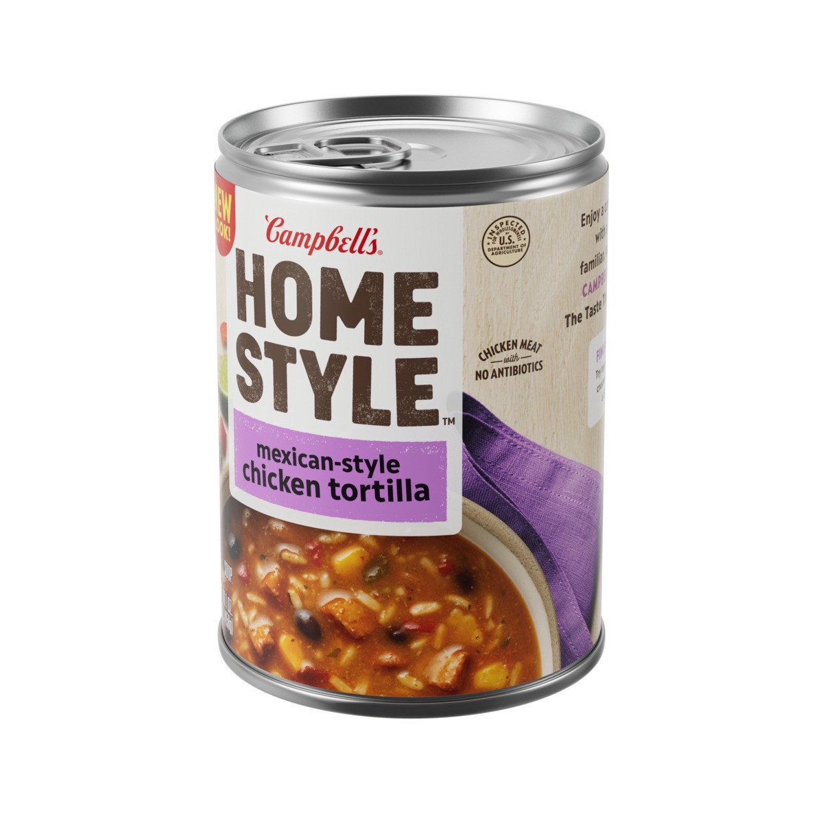 slide 9 of 11, Campbell's Homestyle Mexican-Style Chicken Tortilla Soup, 16.1 OZ Can, 16.1 oz