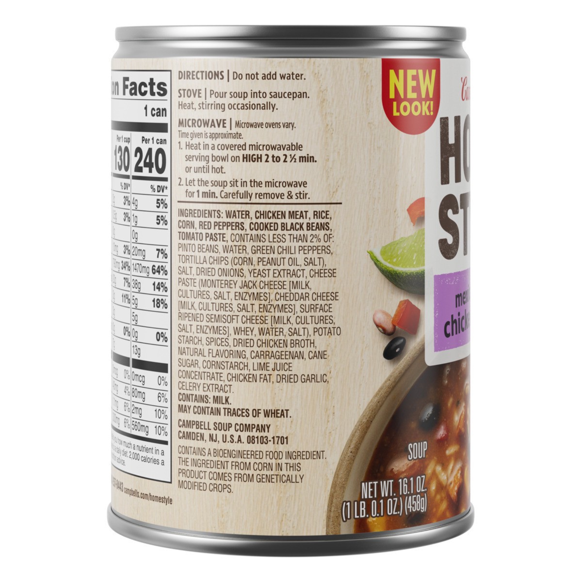 slide 3 of 11, Campbell's Homestyle Mexican-Style Chicken Tortilla Soup, 16.1 OZ Can, 16.1 oz