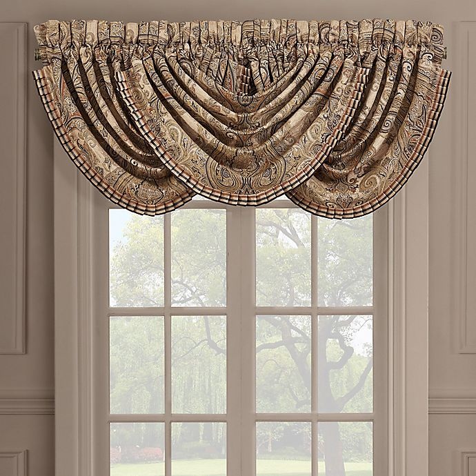 slide 1 of 3, J. Queen New York Luciana Window Valance - Beige, 1 ct