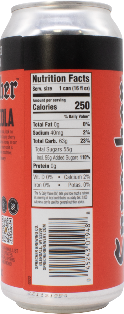 slide 3 of 3, Sprecher Cherry Cola Single Can - 16 oz, 16 oz