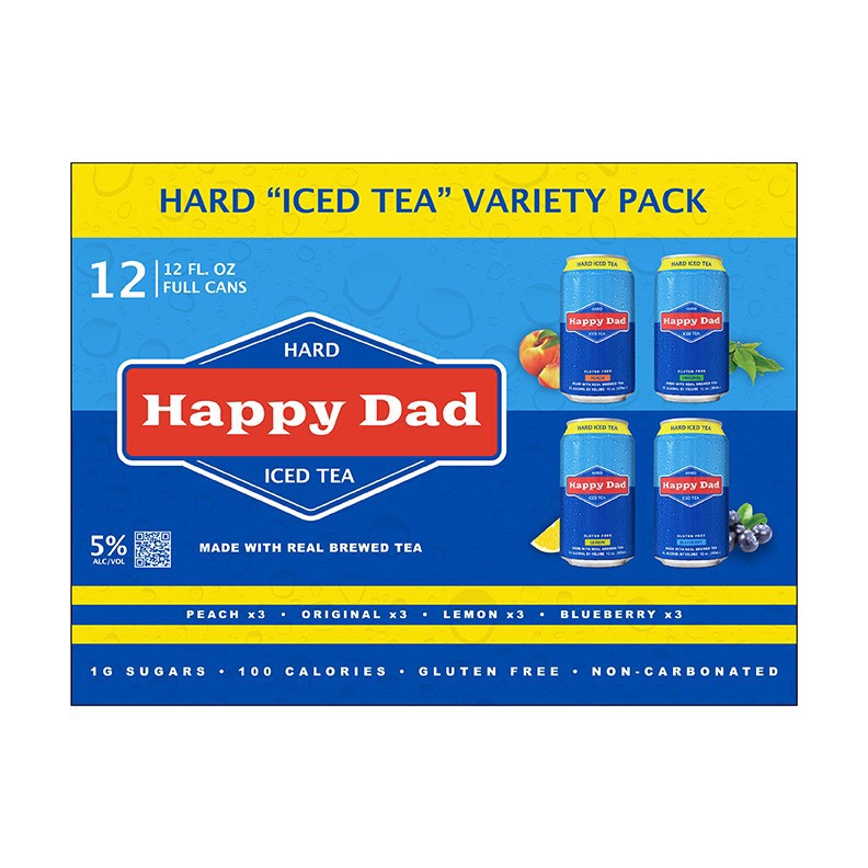 slide 1 of 1, Hppy Dad Tea Variety - 12 fl oz, 12 ct; 12 oz