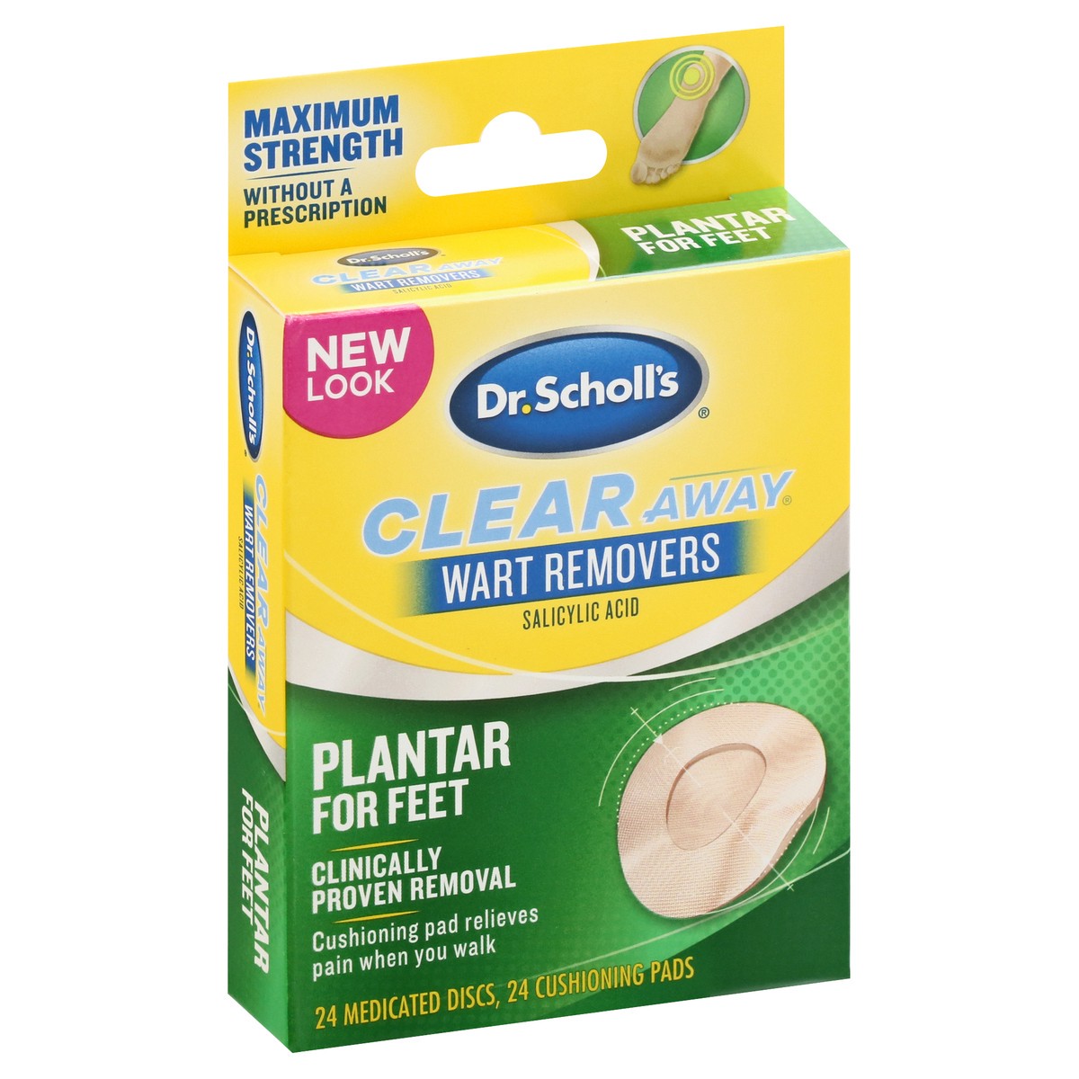 slide 2 of 9, Dr. Scholl's Clear Away Plantar Wart Remover For Feet, 48 ct