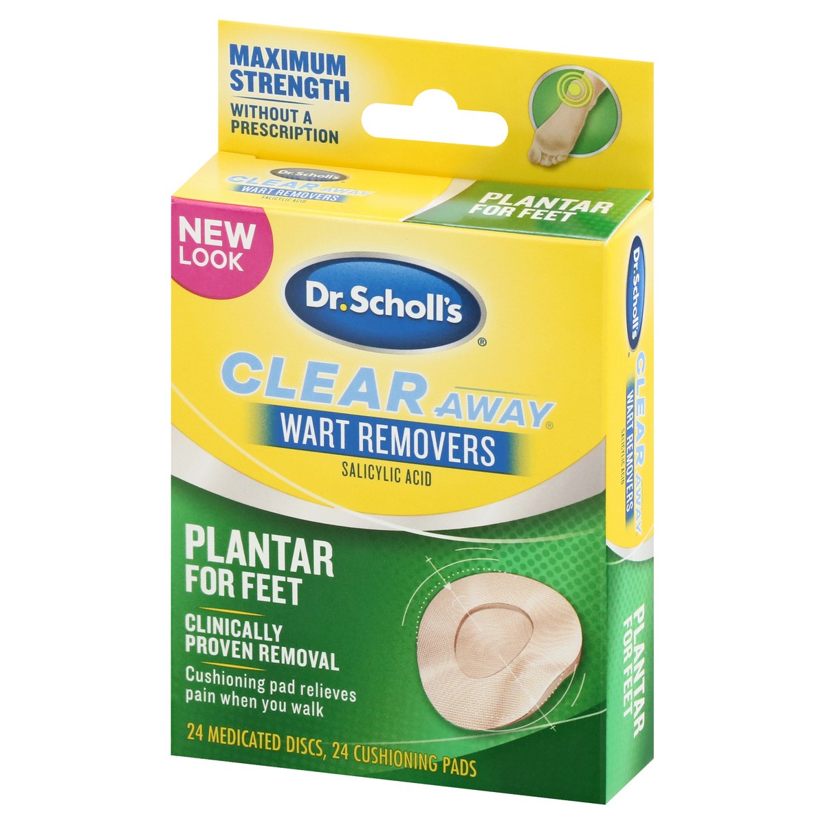 slide 3 of 9, Dr. Scholl's Clear Away Plantar Wart Remover For Feet, 48 ct