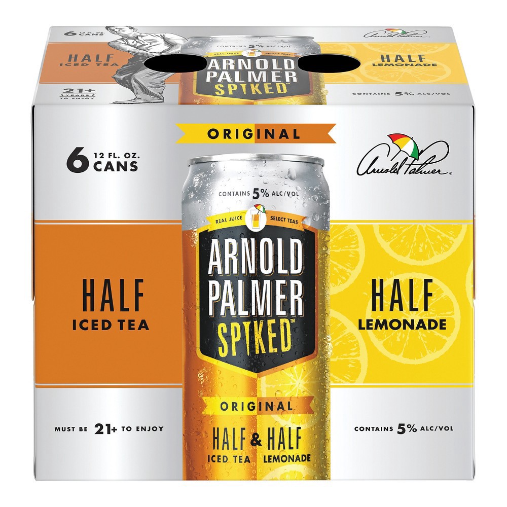 slide 2 of 4, ARNOLD PALMER SPIKED Original Half Iced Tea & Half Lemonade Flavored Malt Beverage, 72 fl oz