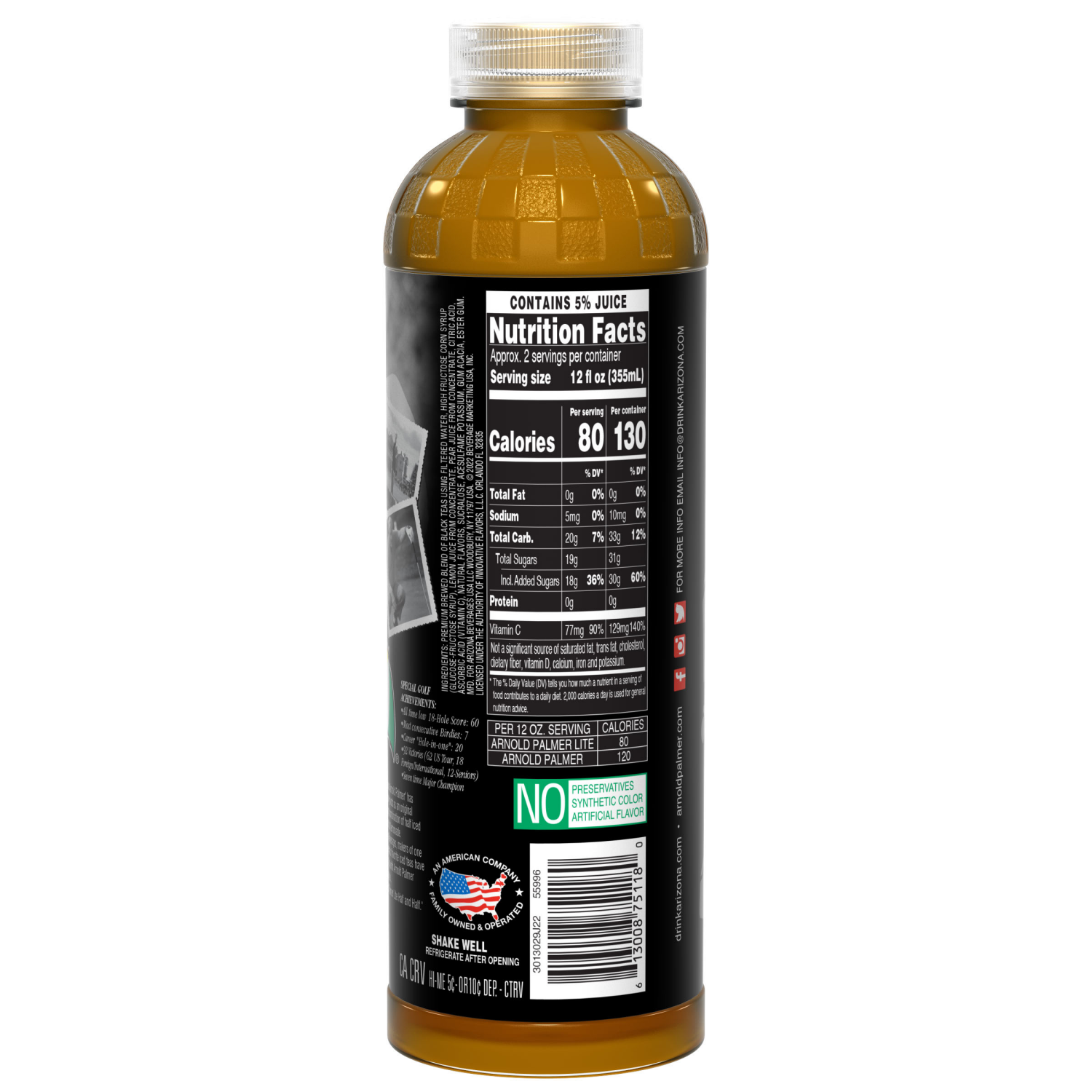 slide 2 of 2, Arizona Arnold Palmer Ariz Palmer - 120 oz, 20 oz