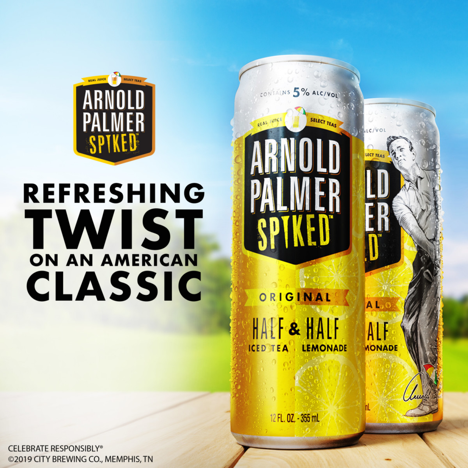 slide 3 of 8, Arnold Palmer Half & Half Ice Tea Lemonade Flavored Malt Beverage, 5% ABV, 12 ct; 12 fl oz