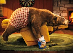 Avanti Birthday Bear On Recliner Card