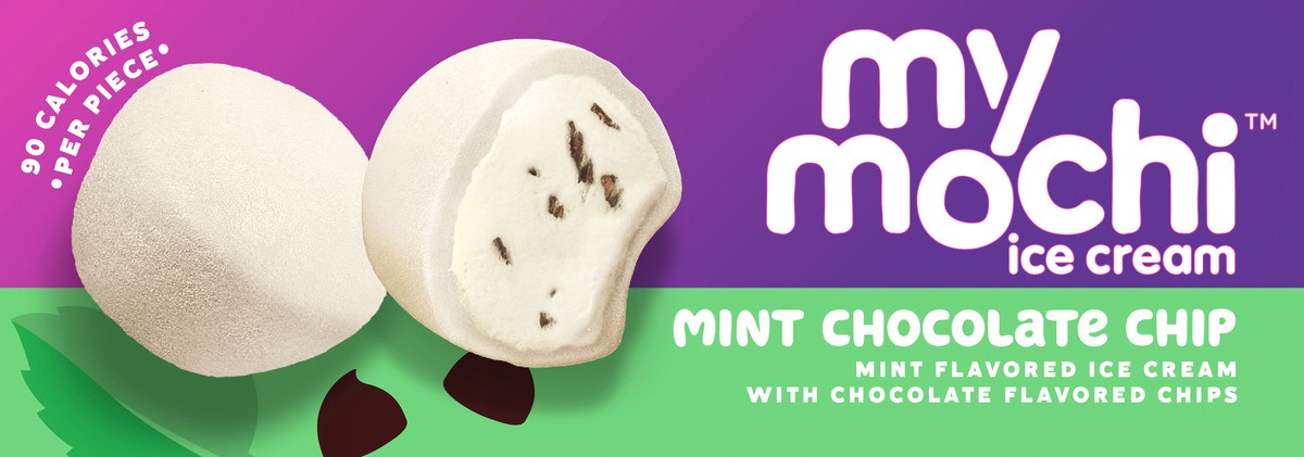 slide 2 of 11, My/Mochi Ice Cream Mint Chocolate Chip, 6-Pack, 6 ct