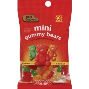 slide 1 of 1, CVS Gold Emblem Mini Gummy Bears, 2.5 oz