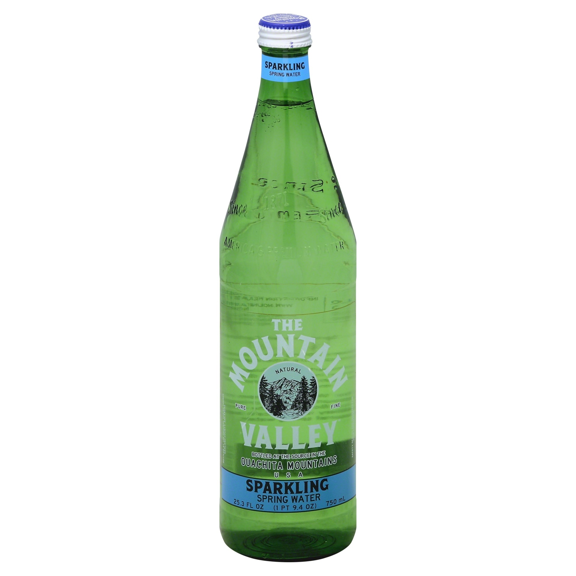 slide 1 of 4, Mountain Valley Sparkling Spring Water, 25.3 fl oz