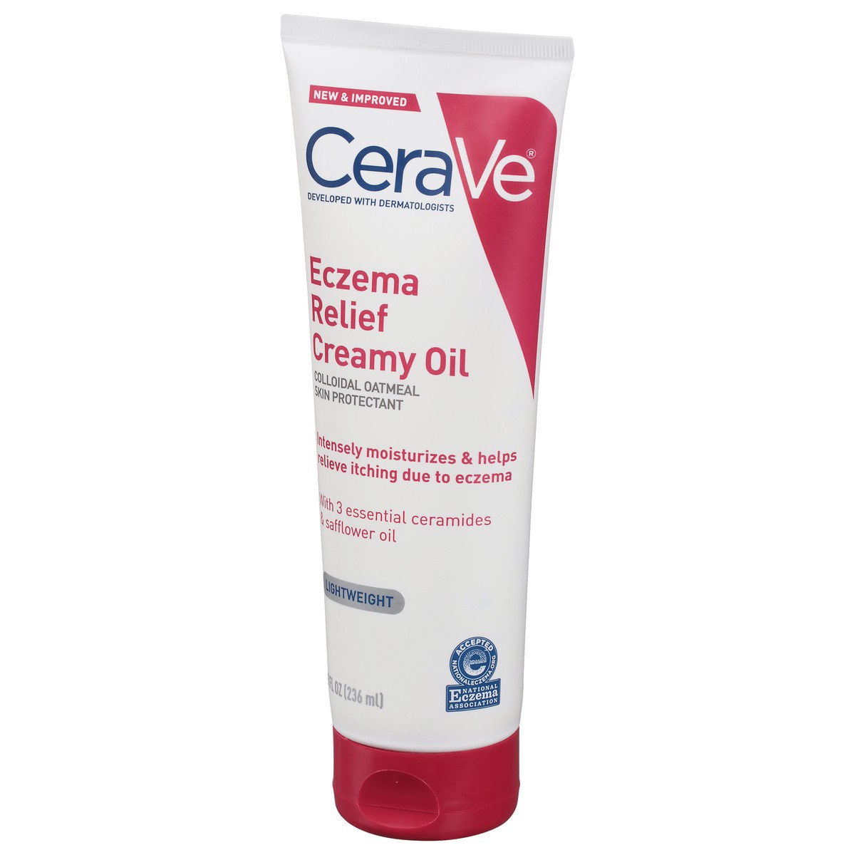 slide 9 of 9, CeraVe Lightweight Eczema Relief Creamy Oil 8 fl oz, 8 fl oz