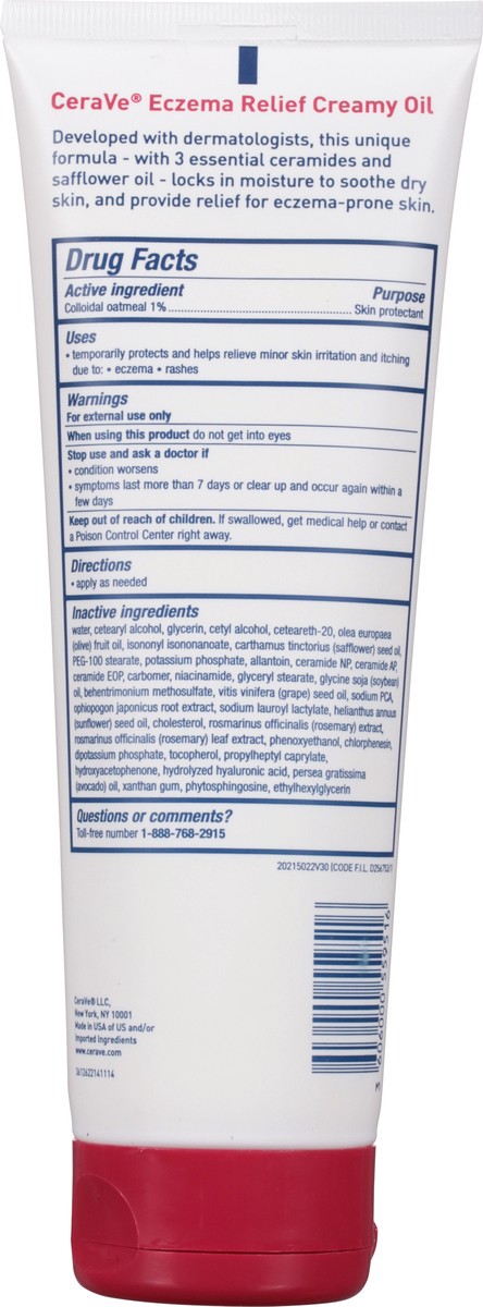 slide 2 of 9, CeraVe Lightweight Eczema Relief Creamy Oil 8 fl oz, 8 fl oz