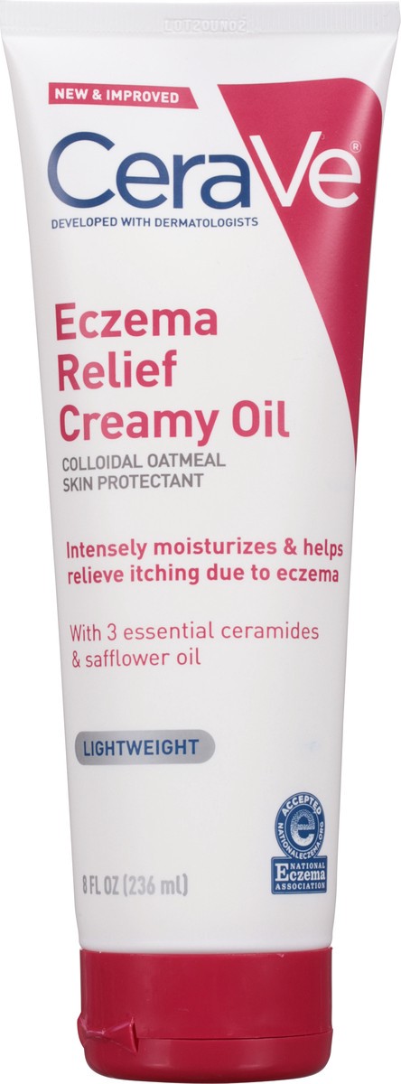 slide 5 of 9, CeraVe Lightweight Eczema Relief Creamy Oil 8 fl oz, 8 fl oz