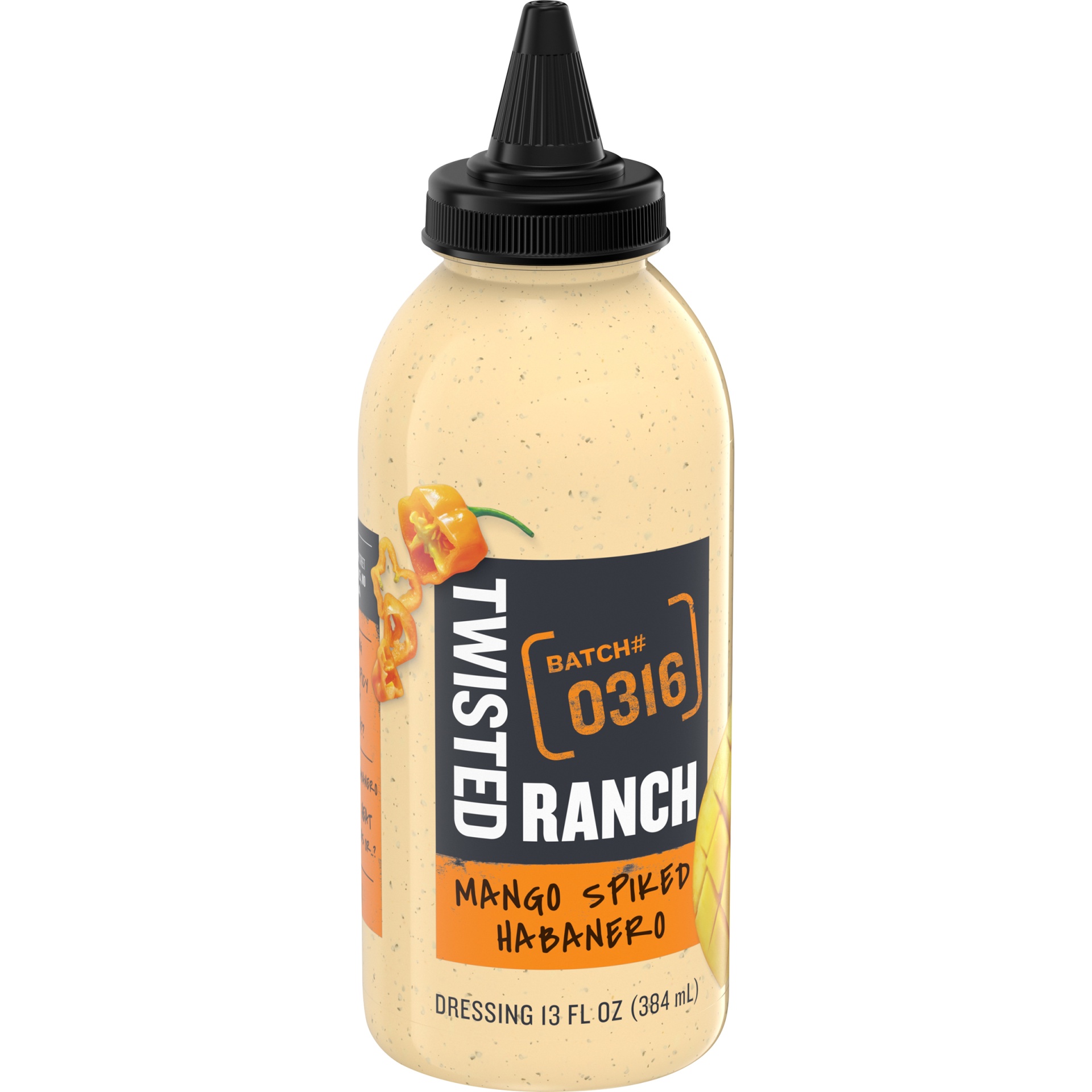 slide 2 of 6, Twisted Ranch Mango Spiked Habanero Sauce & Dressing, 13 fl oz