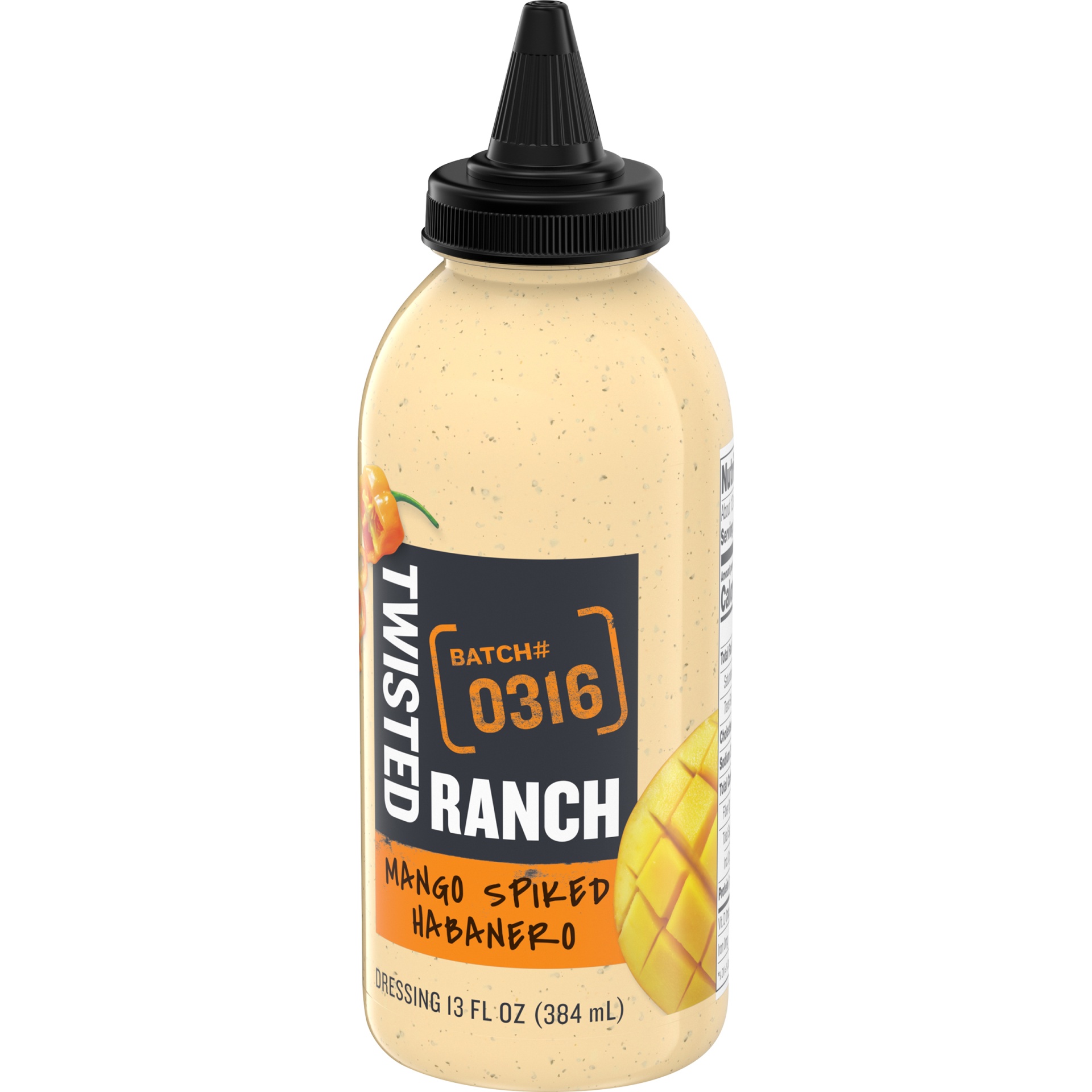 slide 3 of 6, Twisted Ranch Mango Spiked Habanero Sauce & Dressing, 13 fl oz