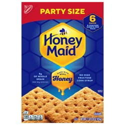 HONEY MAID Graham Crackers, Lunch Snacks, Party Size, 28.8 oz