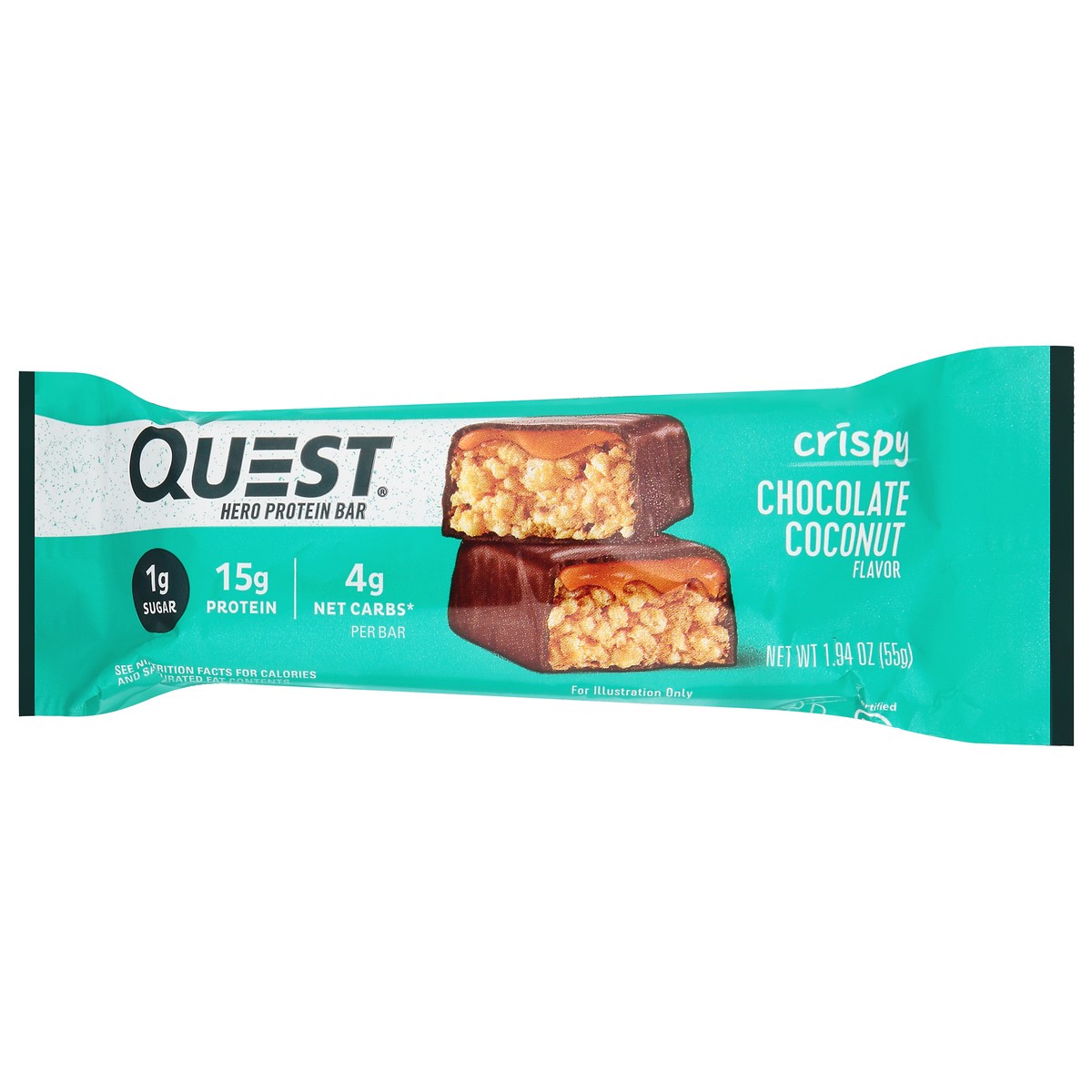 slide 6 of 9, Quest Hero Chocolate Coconut, 1 ct