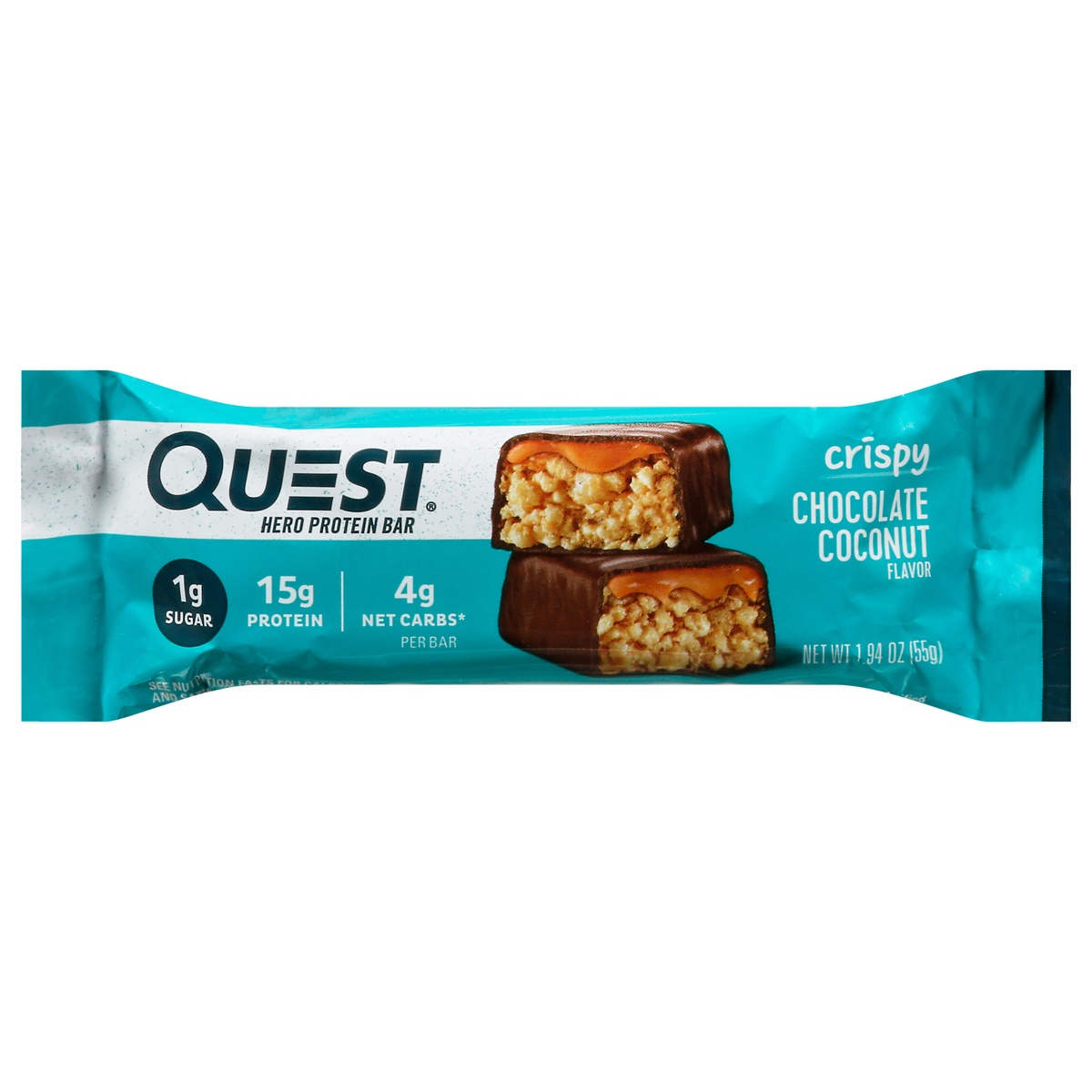 Quest Crispy Chocolate Coconut Flavor Hero Protein Bar 1.94 oz 1.94 oz ...
