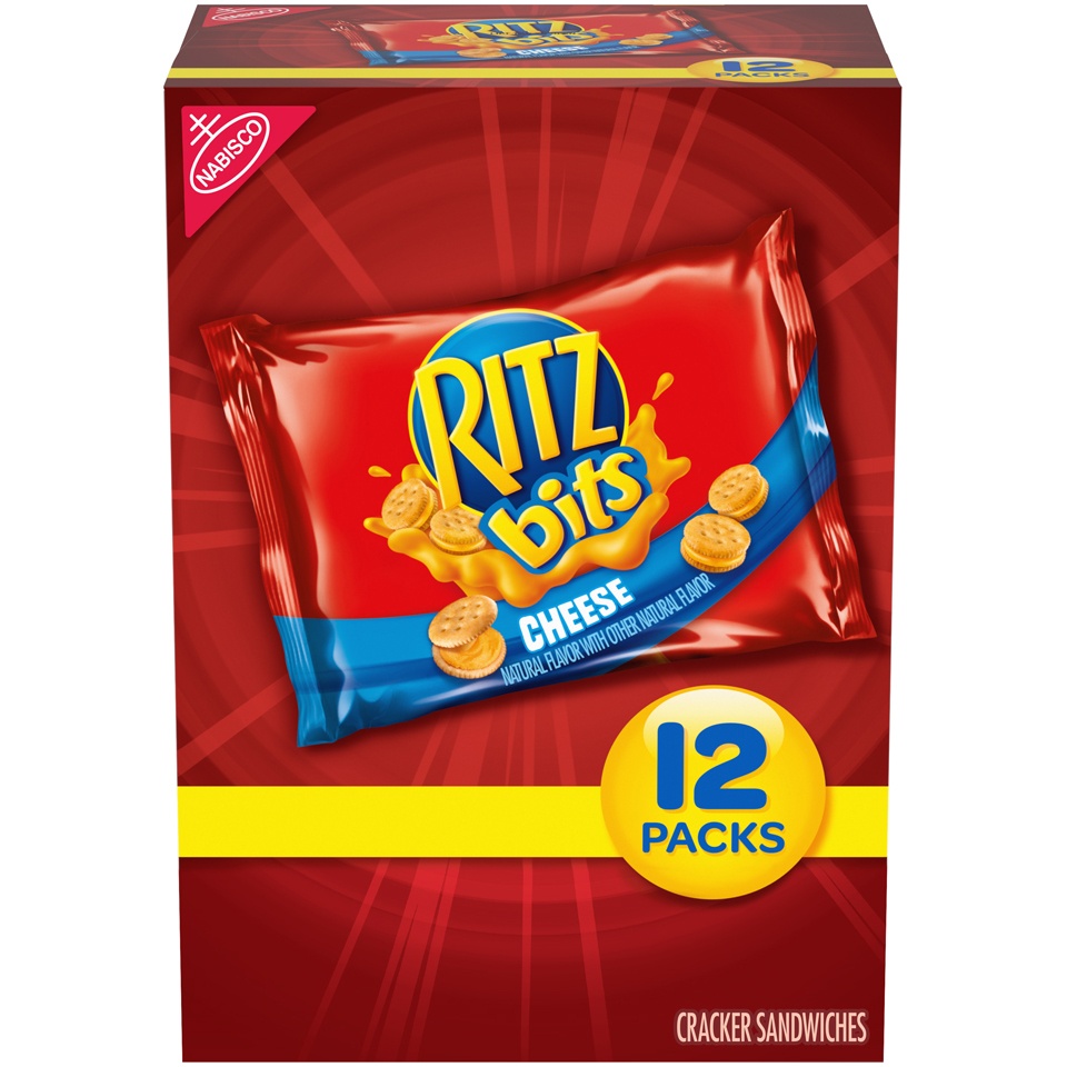 slide 2 of 9, Ritz Bits Cheese Sandwich Multi Pack, 12 ct; 1 oz