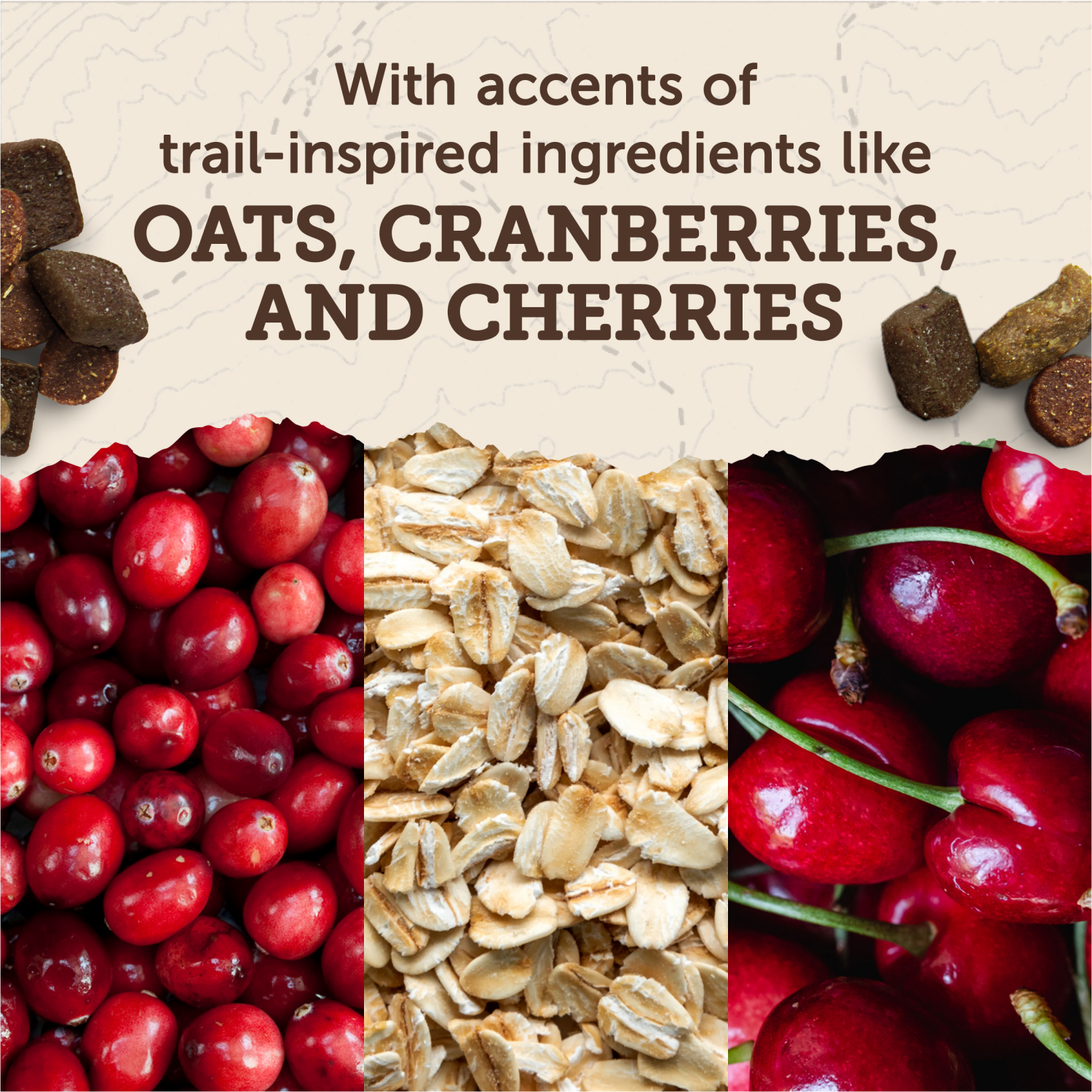 slide 3 of 8, Zuke's Zuke’s Trail Mix Pet Treats For Dogs of All Sizes, Soft Dog Treats With Real Peanut Butter and Oats Recipe - 6 oz. Pouch, 6 oz