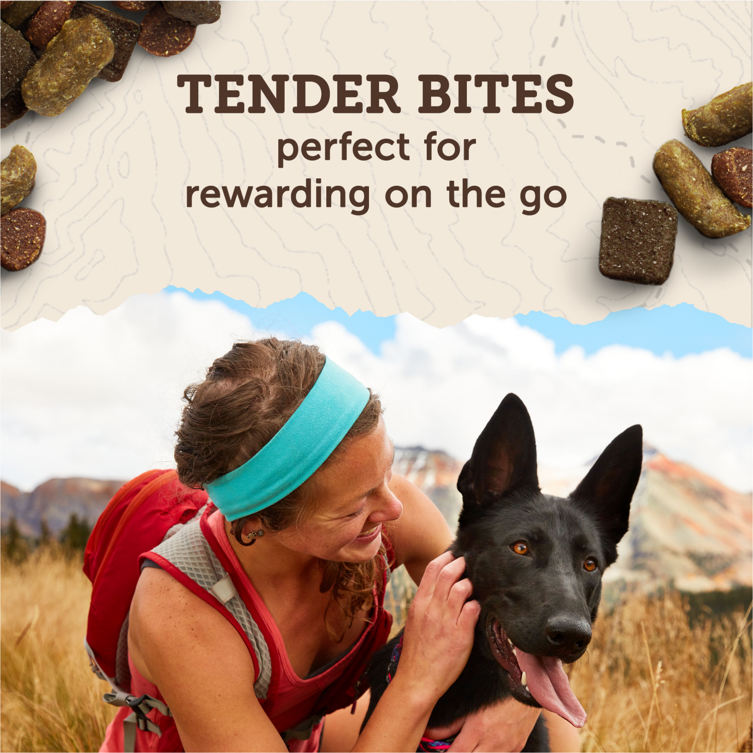 slide 7 of 8, Zuke's Zuke’s Trail Mix Pet Treats For Dogs of All Sizes, Soft Dog Treats With Real Peanut Butter and Oats Recipe - 6 oz. Pouch, 6 oz