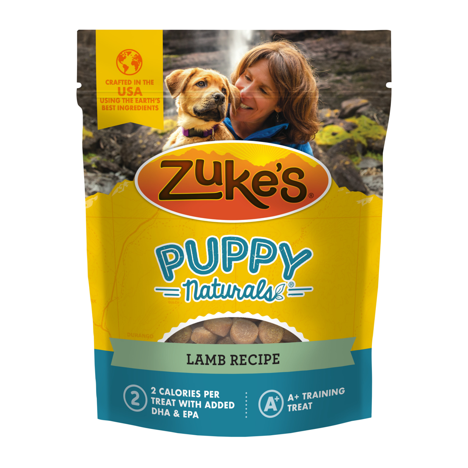 slide 1 of 5, Zukes Puppy Naturals Bag of Soft Puppy Treats for Training, Natural Dog Treats Bites With Lamb Recipe - 5.0 OZ Bag, 5 oz