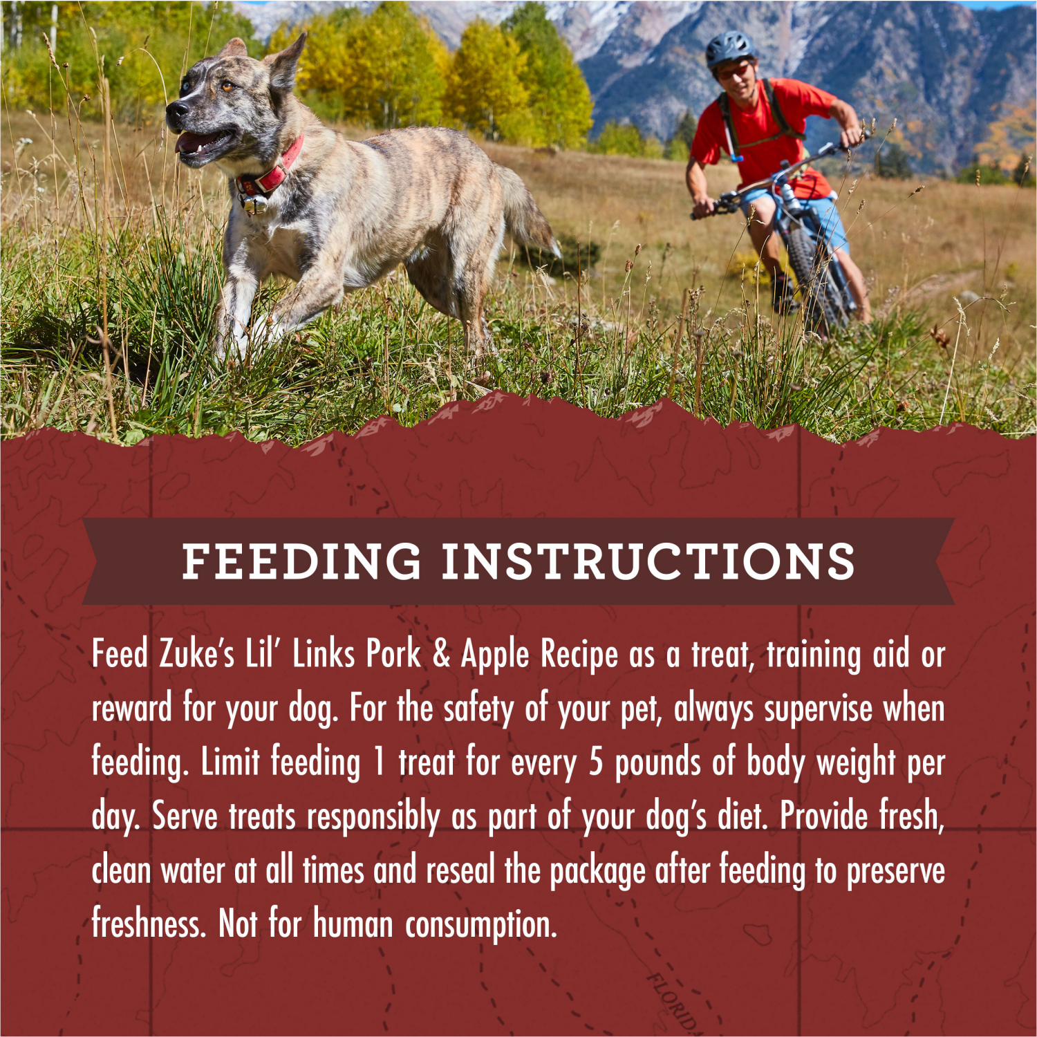 slide 5 of 5, Zuke's Zuke’s Lil’ Links Dog Treats for Dogs, Snacking Sausage Treats for Dogs, Made with Real Pork & Apple, 6 oz. Resealable Pouch - 6 oz. Bag, 6 oz