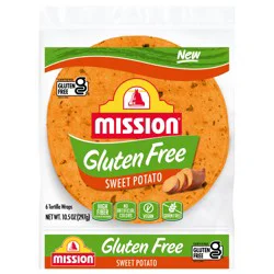 Mission Gluten Free Sweet Potato Tortilla Wraps, 6 ea