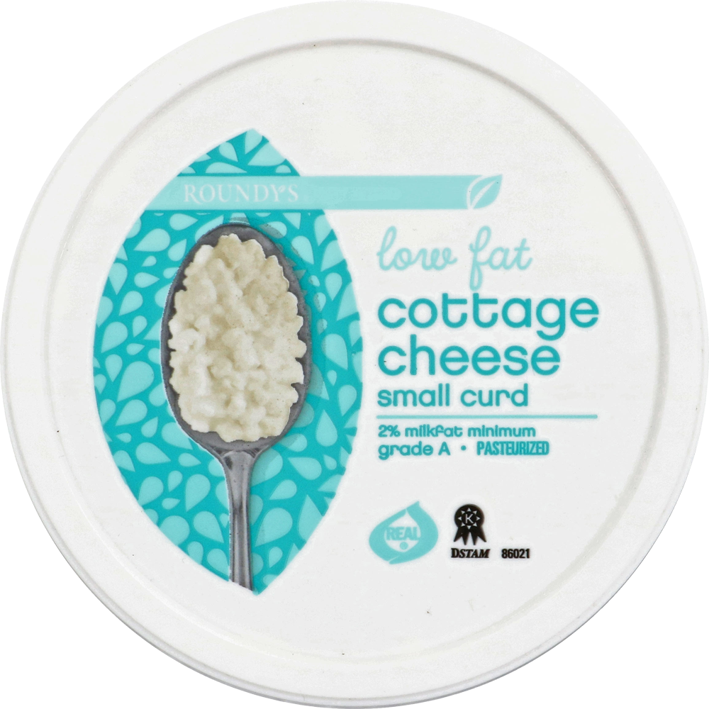 slide 4 of 4, Roundy's Roundys Low Fat Small Curd Cottage Cheese, 22 oz