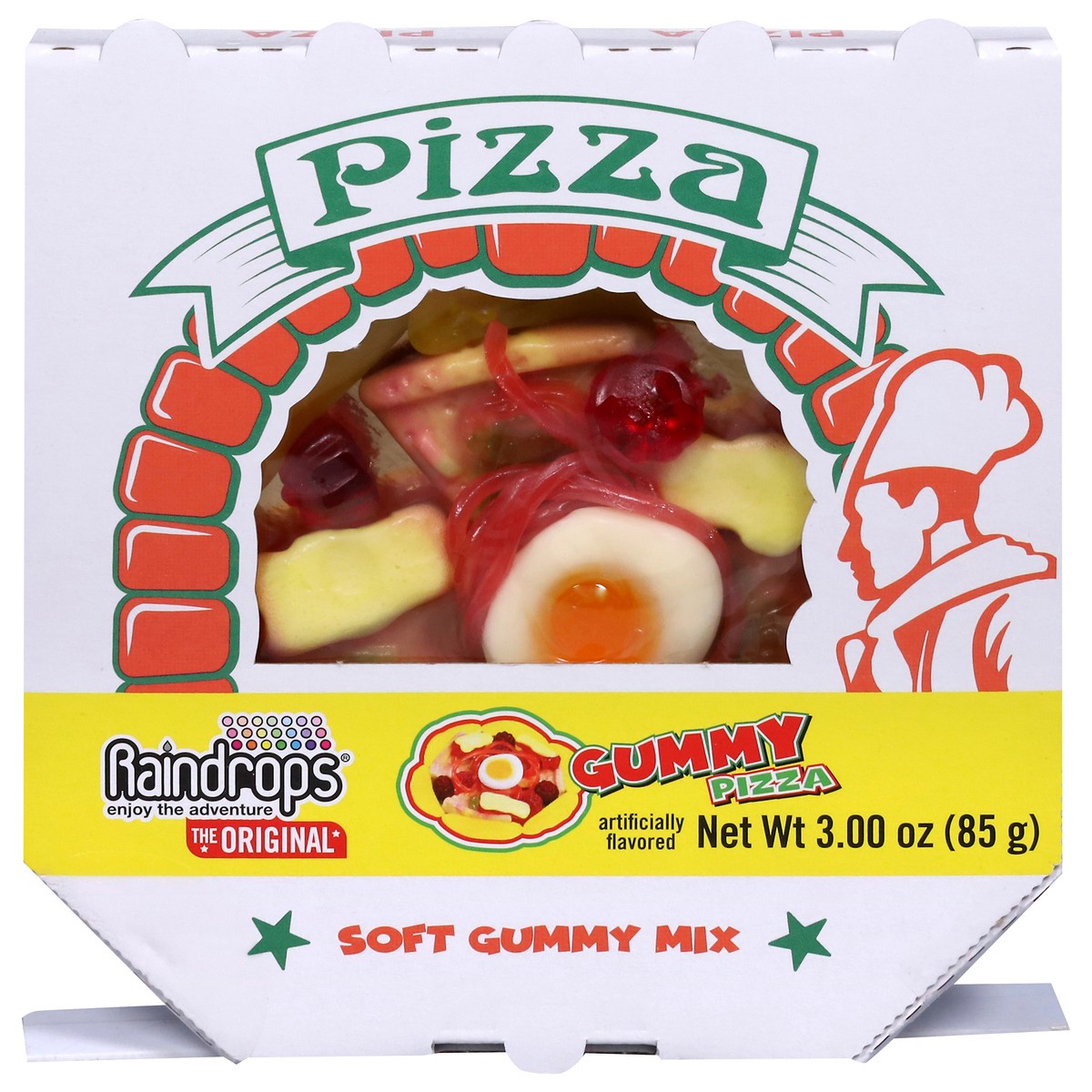 slide 1 of 9, Raindrops Pizza Gummy 3.0 oz, 3 oz