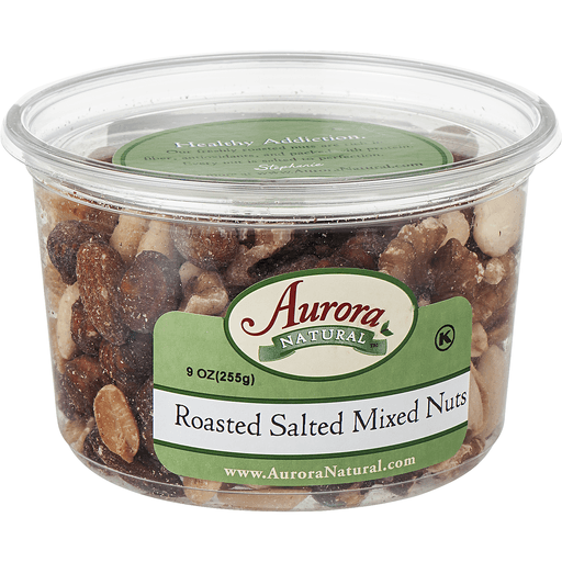 slide 7 of 8, Aurora Natural Mixed Nuts, Roasted, Salted, 9 oz