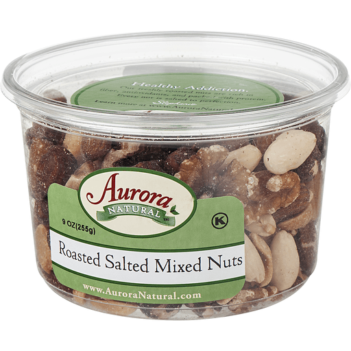 slide 4 of 8, Aurora Natural Mixed Nuts, Roasted, Salted, 9 oz