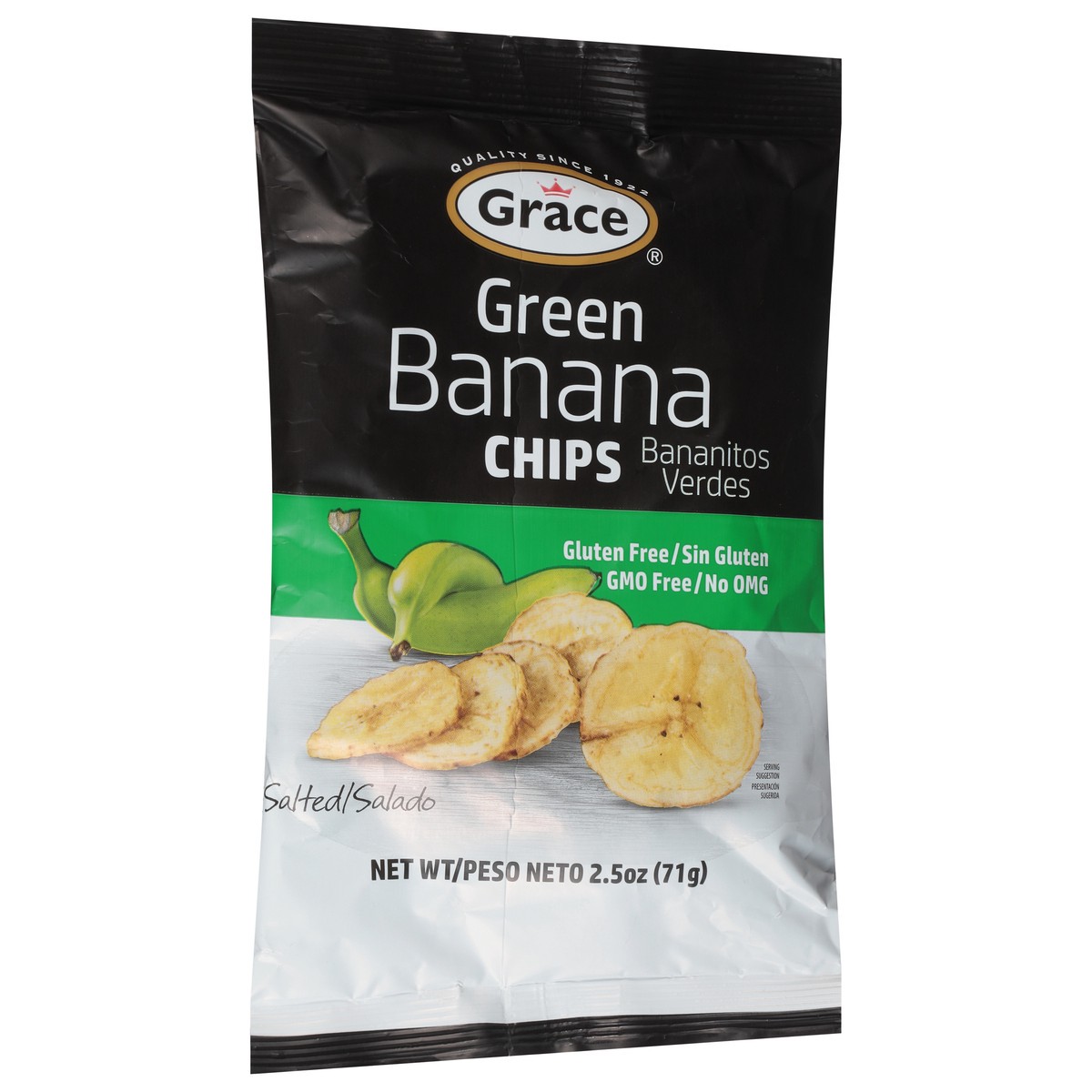 slide 2 of 9, Grace Salted Green Banana Chips 2.5 oz, 2.5 oz