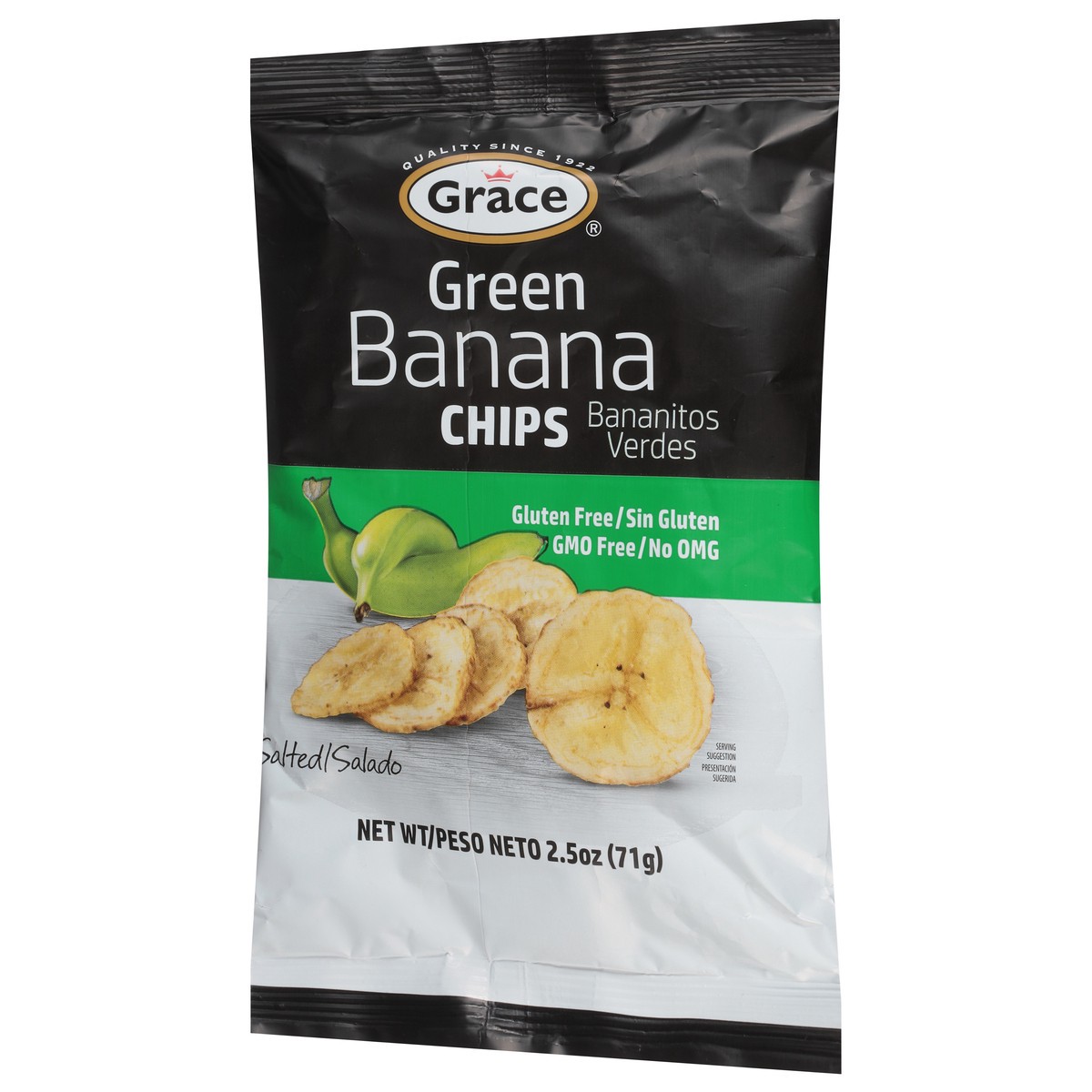 slide 6 of 9, Grace Salted Green Banana Chips 2.5 oz, 2.5 oz