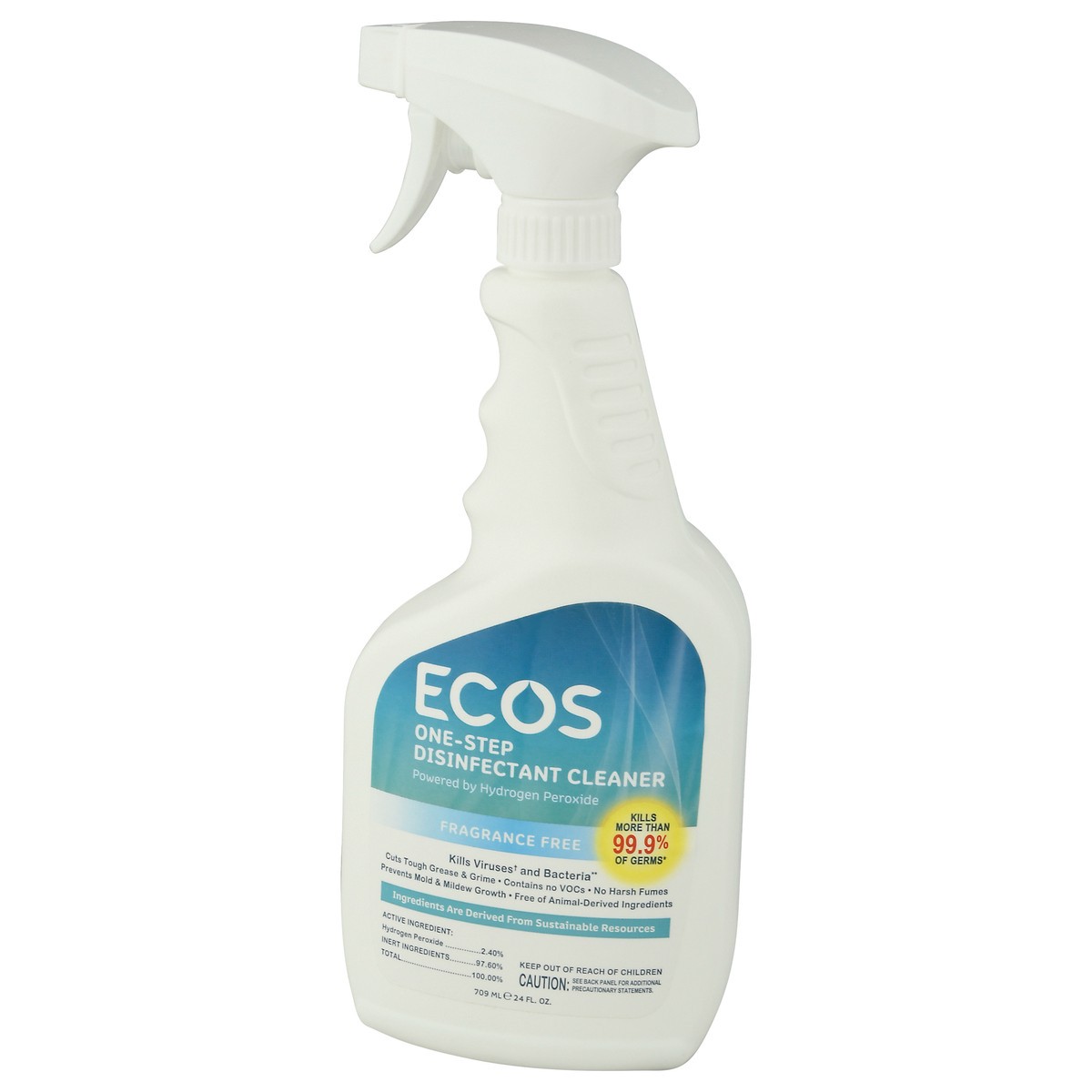 slide 4 of 10, Ecos One-Step Fragrance Free Disinfectant Cleaner 24 fl oz, 1 ct