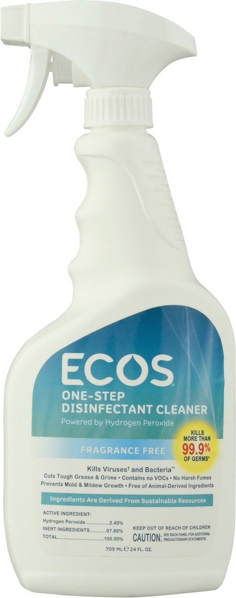 slide 8 of 10, Earth Friendly Products One-Step Fragrance Free Disinfectant Cleaner 24 fl oz, 1 ct