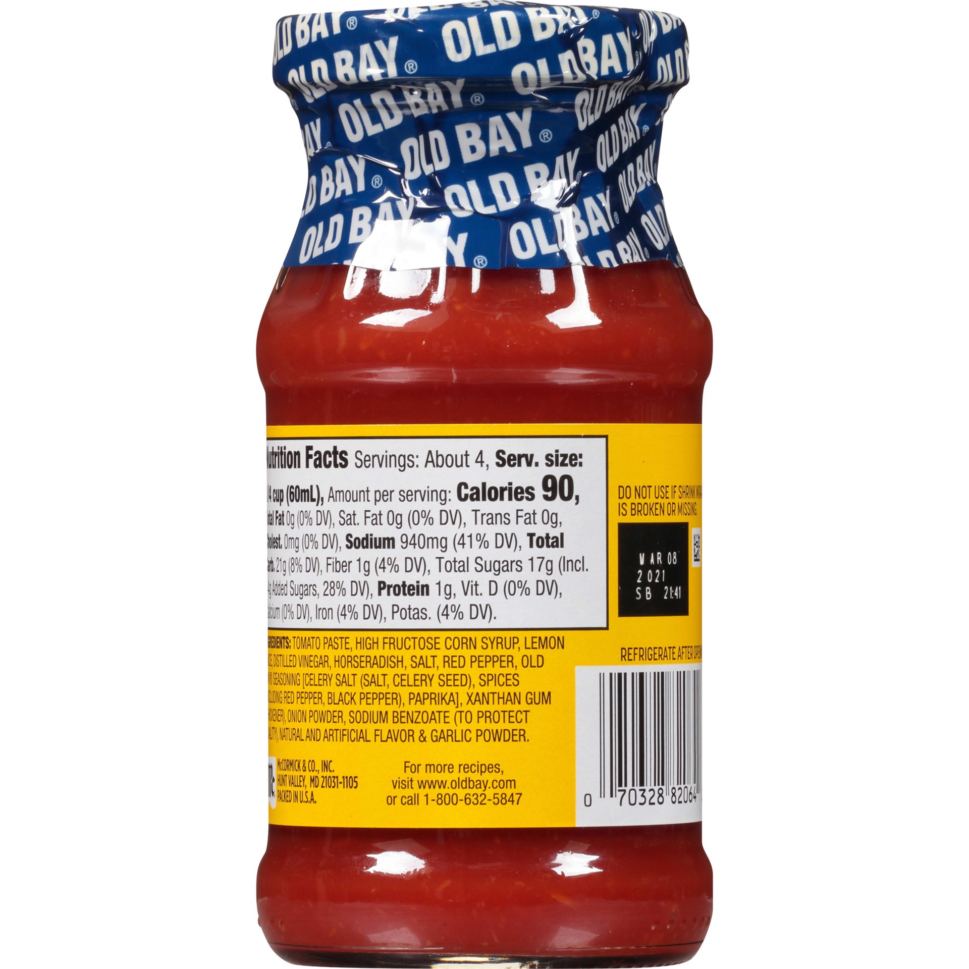 slide 4 of 5, Old Bay Cocktail Sauce, 8 fl oz