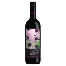California Dream Cabernet Sauvignon Red Wine, 750mL Wine Bottle