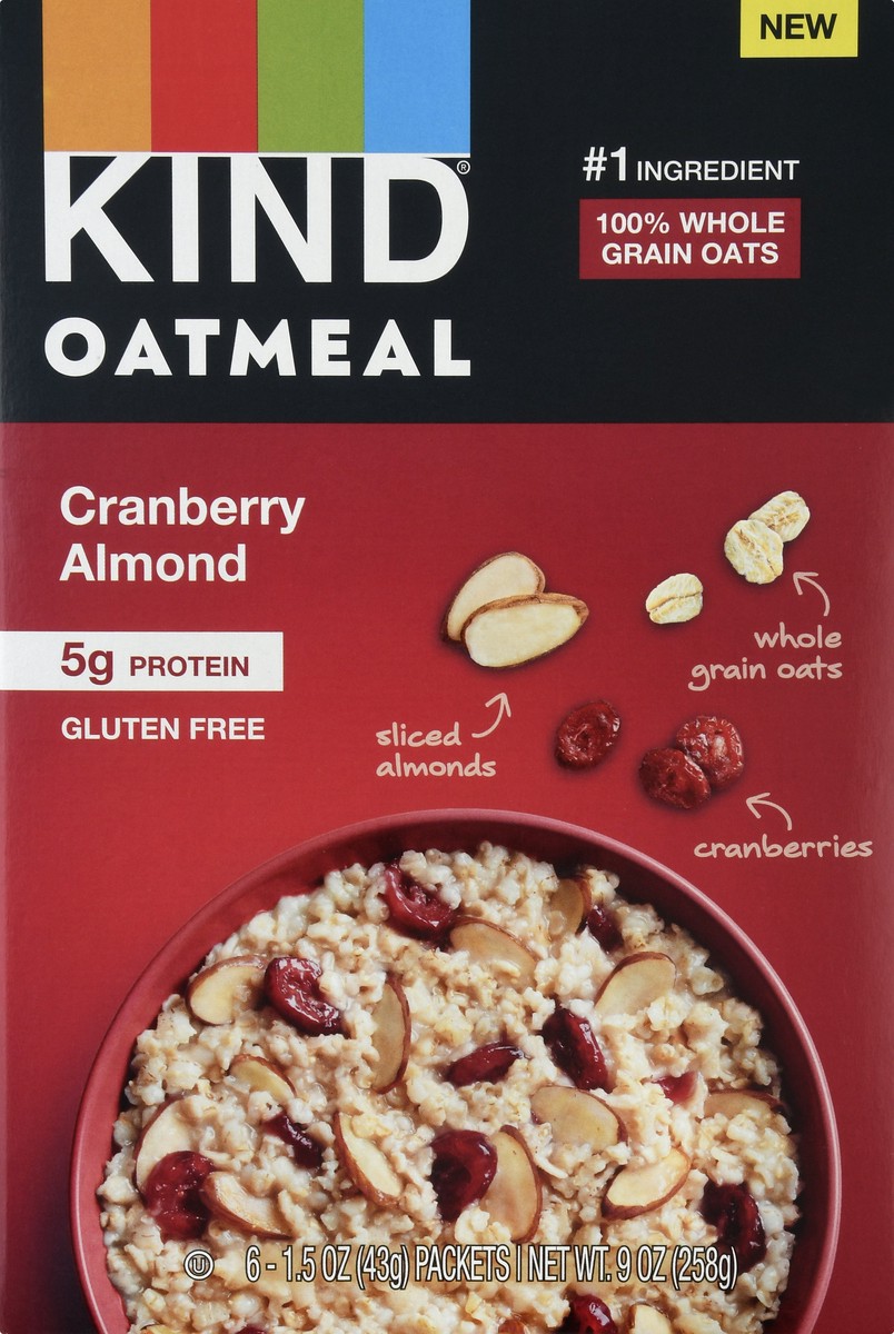 slide 6 of 9, Kind Healthy Grains Cranberry Almnd Clusters, 9.06 oz, 6 ct