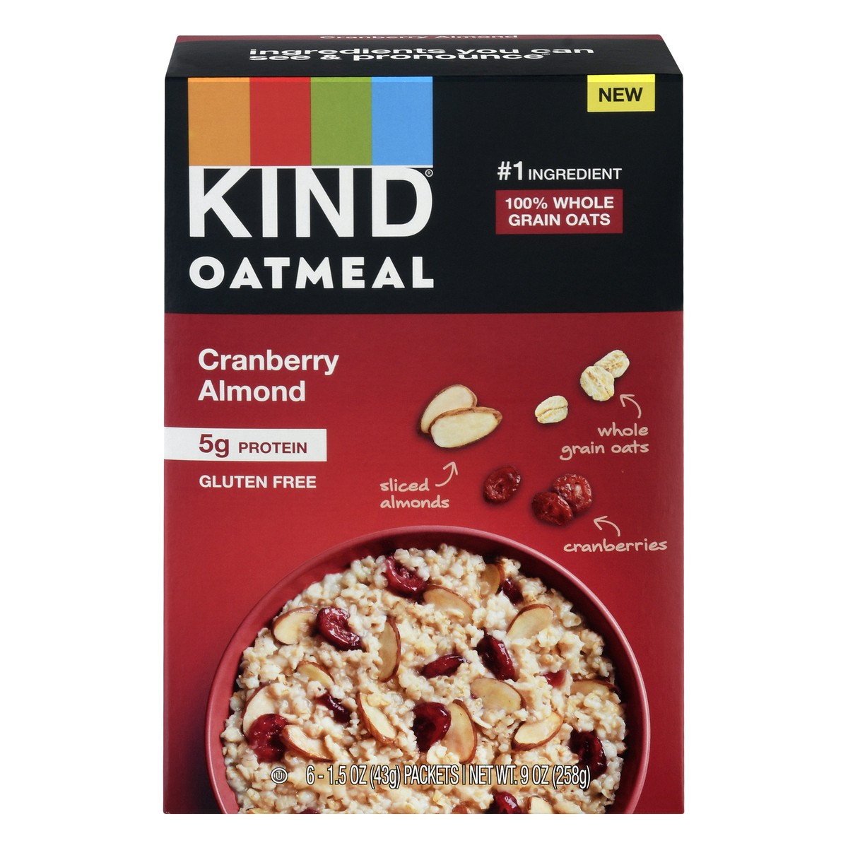 slide 1 of 9, Kind Healthy Grains Cranberry Almnd Clusters, 9.06 oz, 6 ct