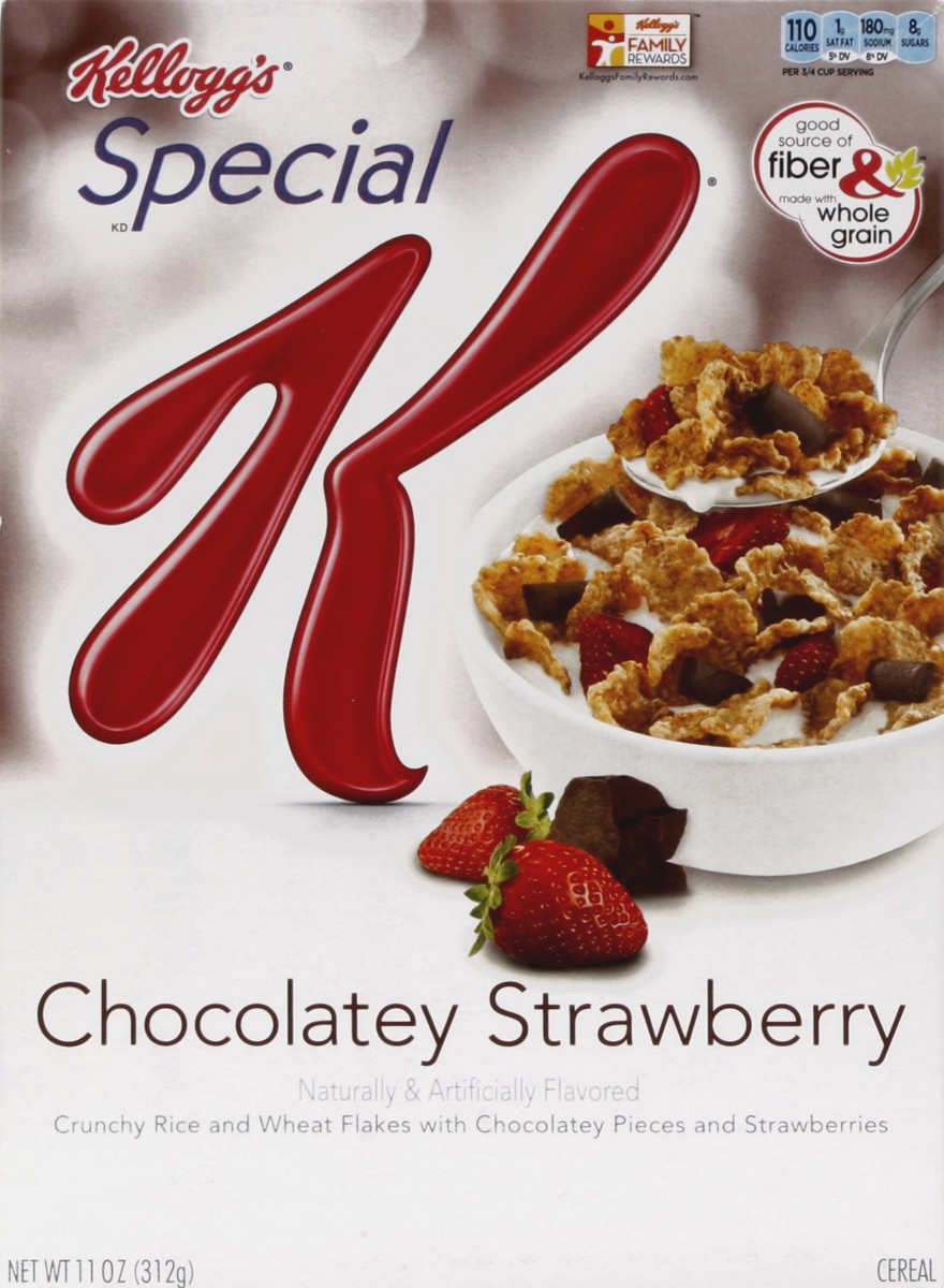 slide 5 of 6, Kellogg's Special K Chocolatey Strawberry Cereal, 11 oz