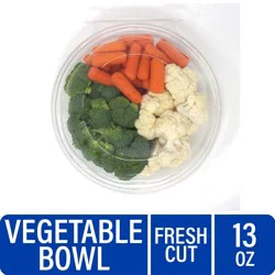 Fresh Cut Broccoli Cauliflower and Carrot Vegetable Bowl, 13 oz