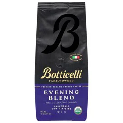 Botticelli Evening Blend Organic Dark Roast Ground Coffee 10 oz