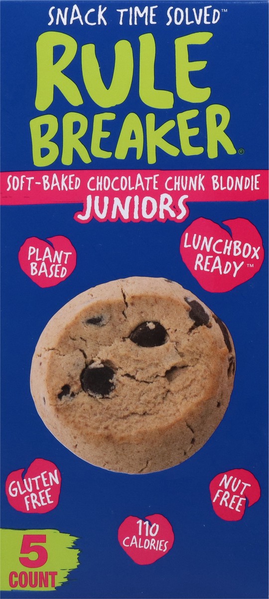 slide 8 of 9, Rule Breaker Soft-Baked Chocolate Chunk Blondie Juniors 5 ea, 5 ct