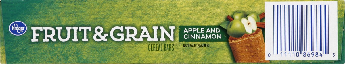 slide 7 of 10, Kroger Fruit & Grain Cereal Bars - Apple Cinnamon, 8 ct; 1.3 oz