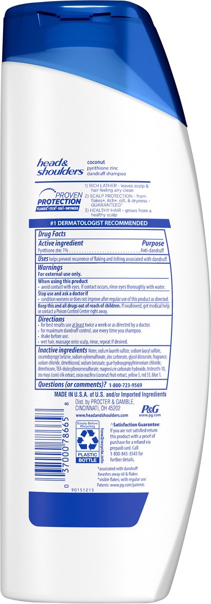 slide 2 of 3, Head & Shoulders Coconut Daily-Use Anti-Dandruff Paraben Free Shampoo, 13.5 fl oz, 13.5 fl oz