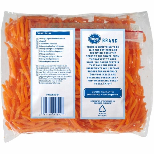 slide 2 of 2, Fresh Selections Kroger Shredded Carrots, 10 oz