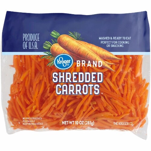 slide 1 of 2, Fresh Selections Kroger Shredded Carrots, 10 oz